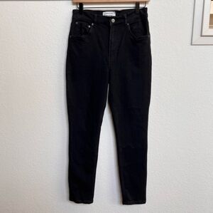 Reformation Black Skinny High Waisted Jeans size 28P